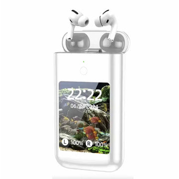 Auriculares Bluetooth com Ecrã Touch e Powerbank ONLIKE - BRANCO - OnLike